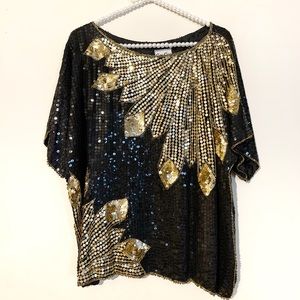 Vintage sequin blouse MD/LG